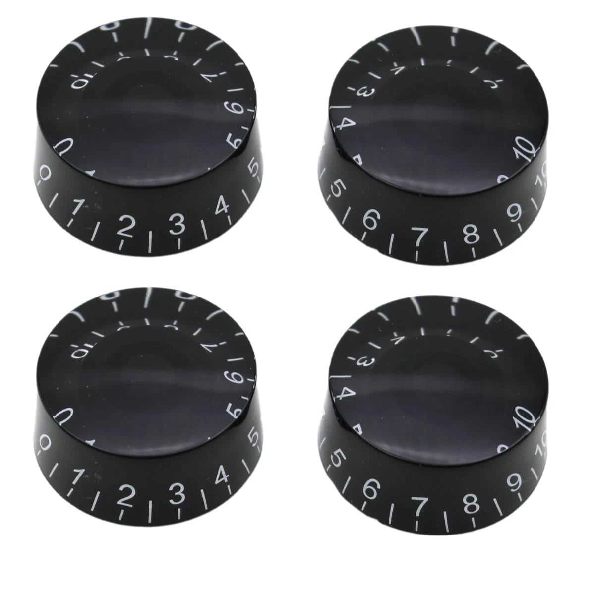 AITAIYA 4pcs Black LP Electric Guitar Knobs and Bass Speed