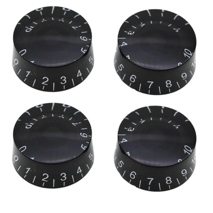 AITAIYA 4pcs Black LP Electric Guitar Knobs and Bass Speed