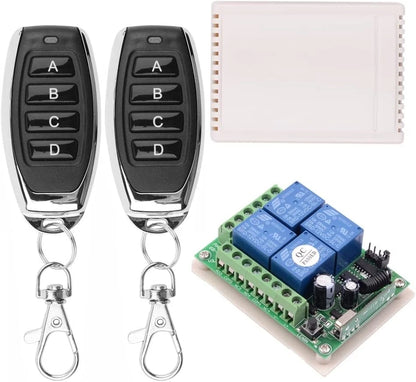 DC 12V Remote Control Switch 4 Channel Universal 433Mhz Control...
