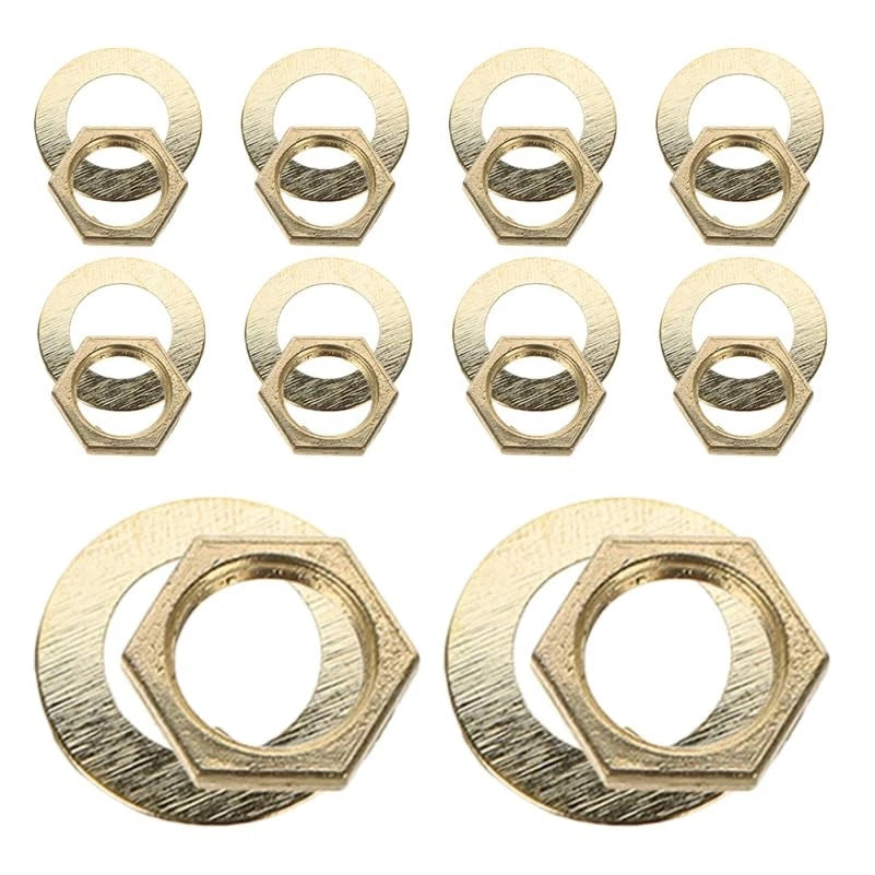 GOOHOCHY Quartz Clock DIY Fittings Kit with Nuts and 1.10X1.00X0.20CM, Golden