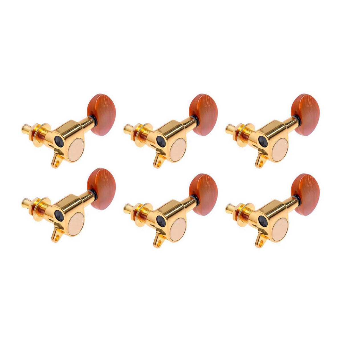3L3R Acoustic Guitar String Enclosed Tuning Pegs Tuners Keys Machine Heads Gold