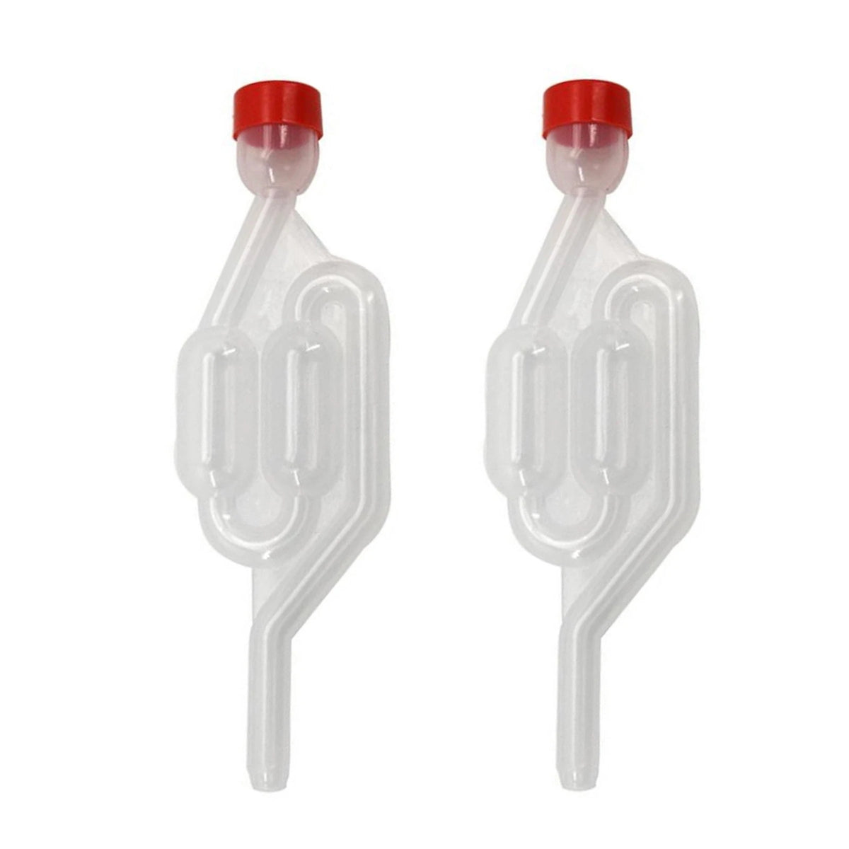 2PCS Transparent One-way Beer Making Tool Equipment Airlock Accessories
