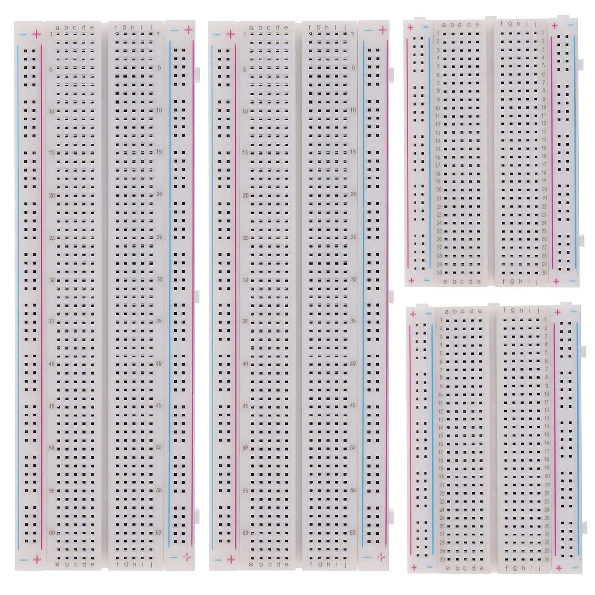 BOJACK 3 Values 130 Pcs Solderless Breadboard 4 830 Tie Points & 400 Tie...