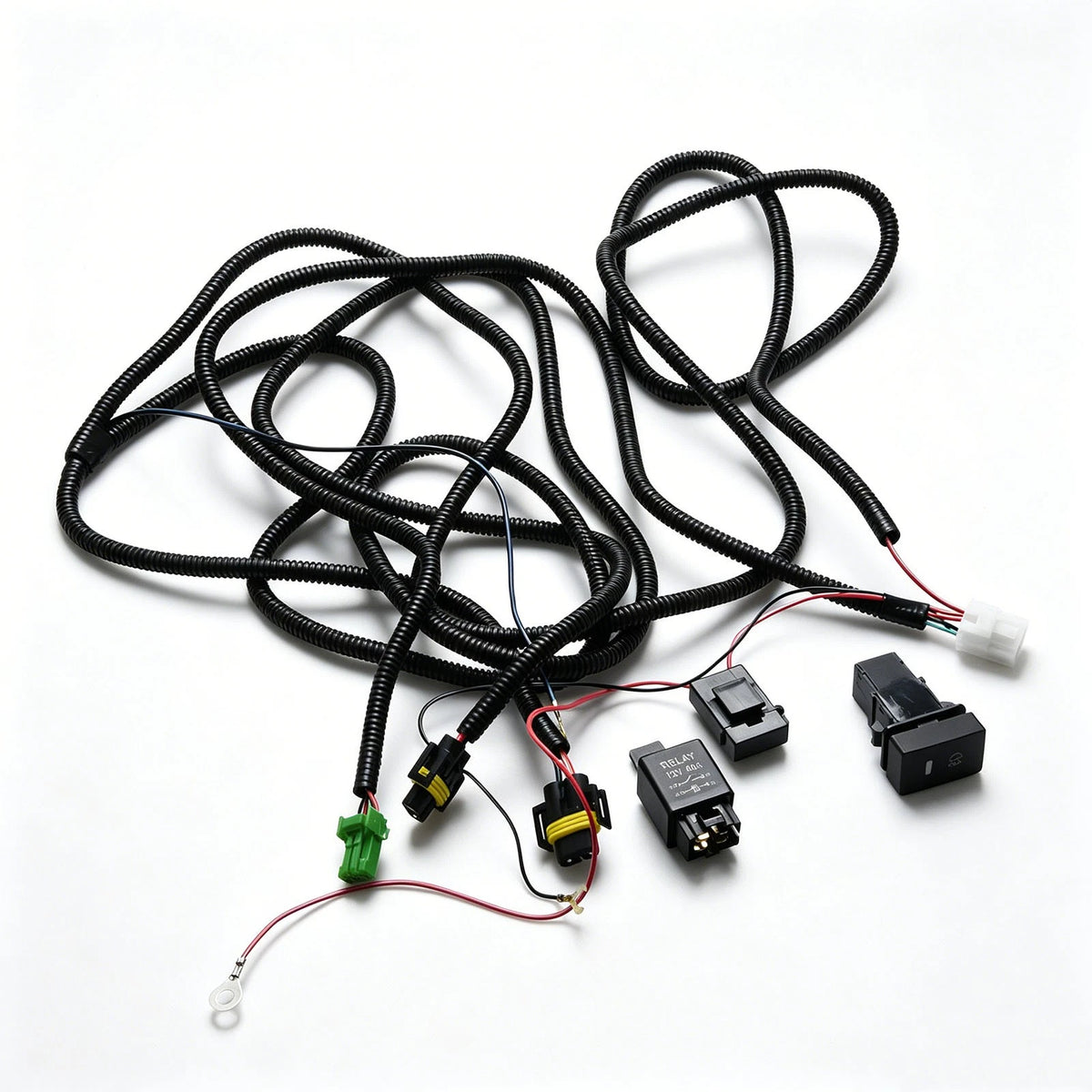 H11 Fog Light Wiring Harness Kit for Acura TL TSX RDX 12V 40A Relay LED Switch
