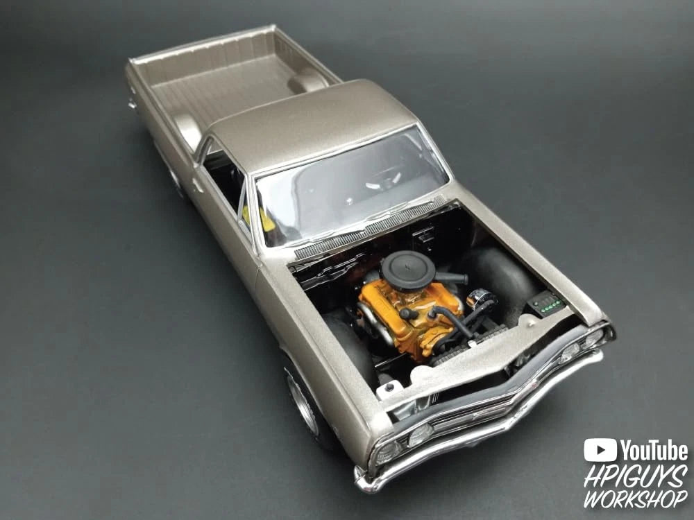 AMT 1965 Chevy El Camino w/Camper 1:25 Scale 8.25 inches long, Molded Color