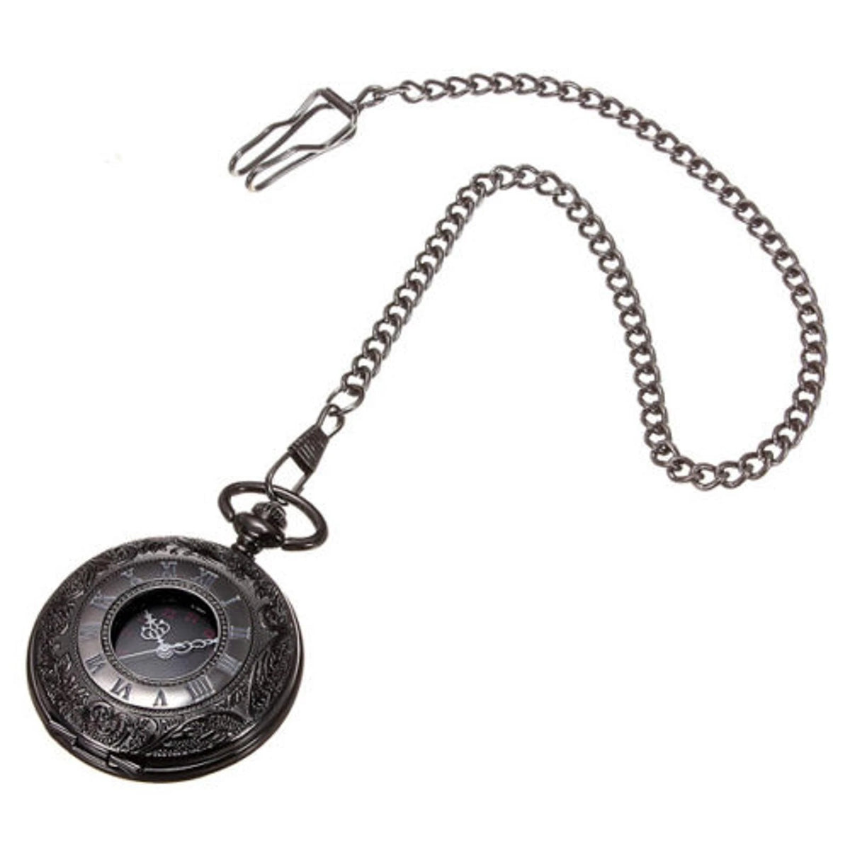 Vintage Retro Steampunk Pocket Watch Vintage Quartz Pendant Necklace Chain Gift