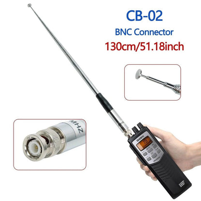 27MHz Radio BNC Walkie Talkie Telescopic Antenna For Midland 75-822 75-785 MHS75