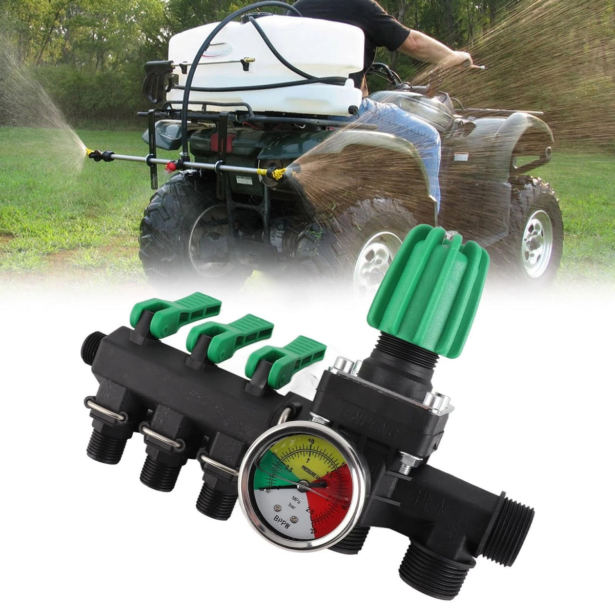Jeffergarden 3 Way Hose Splitter Valve Agricultural Sprayer Control Shut Off...