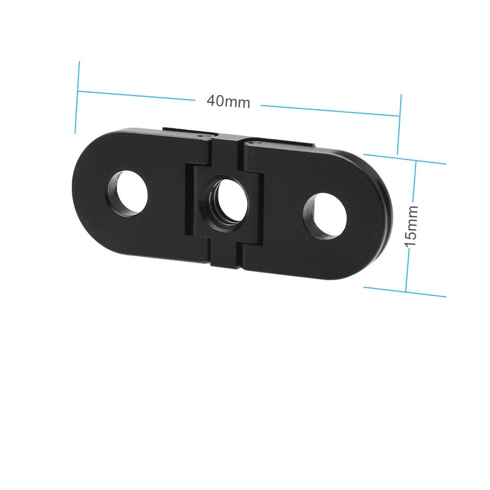 Aluminium 1/4" Selfie Stick Tripod Adapter Mount Base For GoPro Hero 10 9 8 Max
