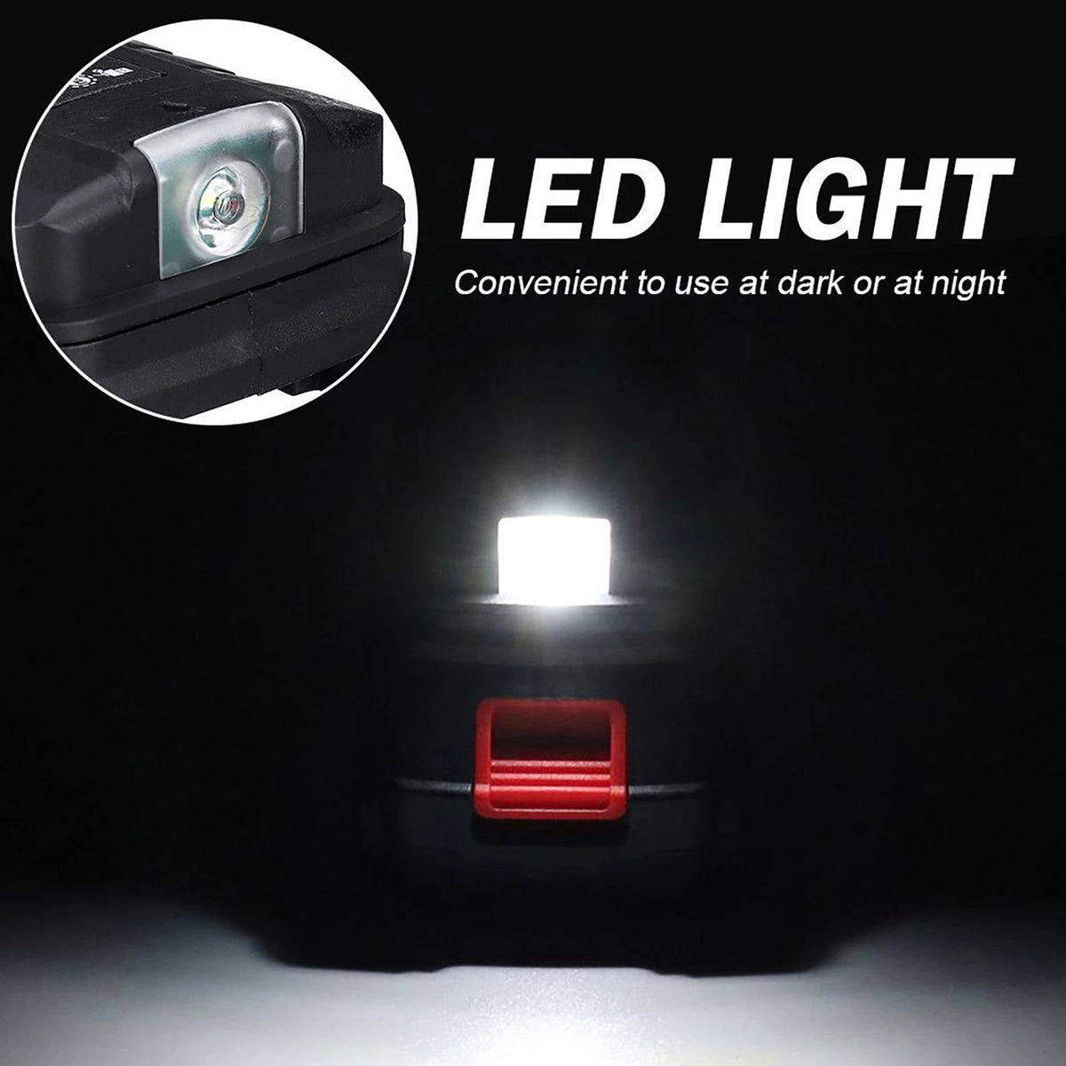 2 USB Adapter LED Work Light For Makita 18V Li-ion Battery BL1830 BL1430/1850