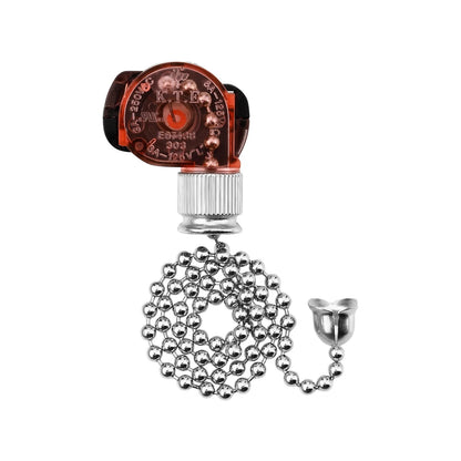 Hunter Ceiling Fan Light Switch E87438 - Pull Chain Switch, Two-Wire Brown