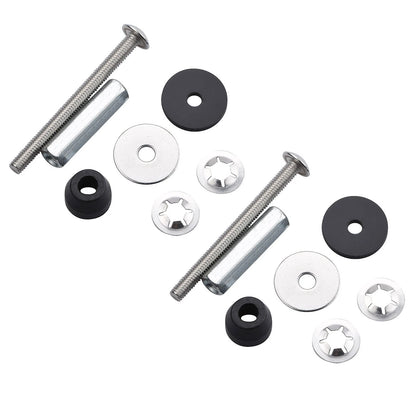 2PCS Stainless Steel Toilet Seat Bolts Kit, Easy Install Metal Screws for Repair