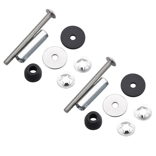 2PCS Stainless Steel Toilet Seat Bolts Kit, Easy Install Metal Screws for Repair