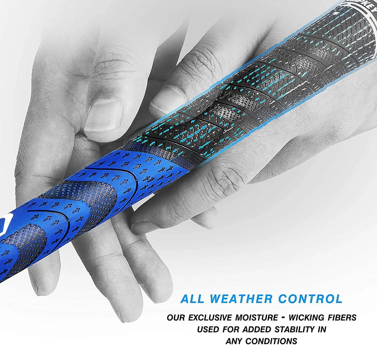 CHAMPKEY Premium Hybrid Golf Grips 13 Pack with All Repair Kits Midsize, Blue