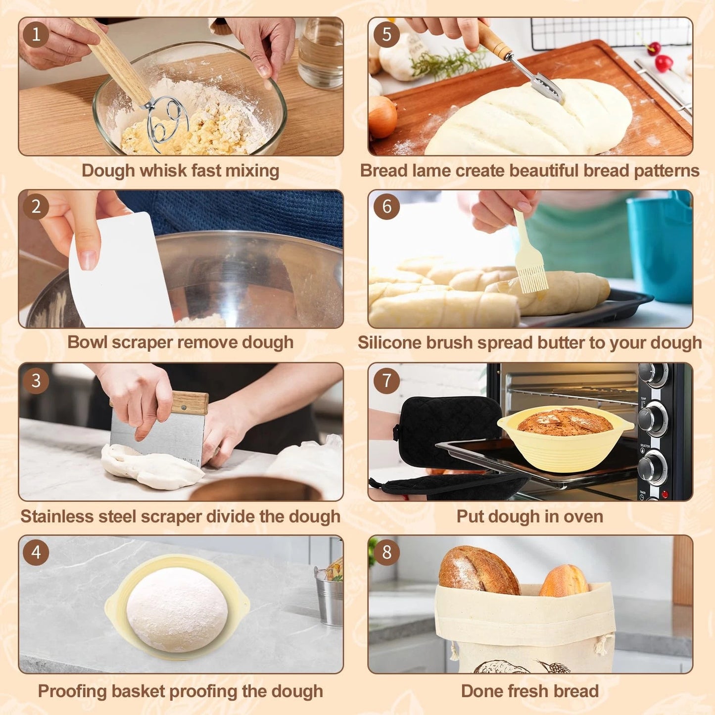 TOKPELA Sourdough Starter Kit 13Pcs Bread
