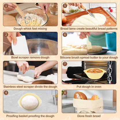 TOKPELA Sourdough Starter Kit 13Pcs Bread