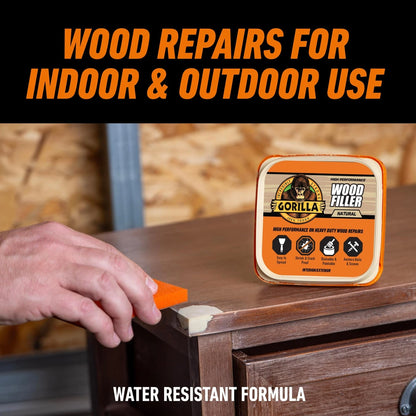 Gorilla All Purpose Wood Filler Repair Kit with Putty 1 - Pack,