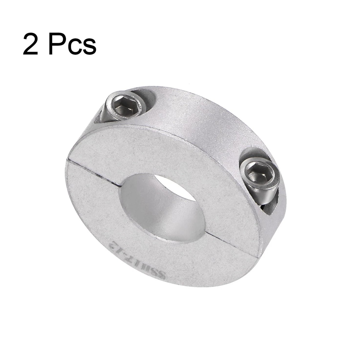 HARFINGTON 2pcs Double Split Shaft Collar for 17mm Set Screw Bore