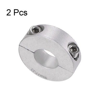 HARFINGTON 2pcs Double Split Shaft Collar for 17mm Set Screw Bore