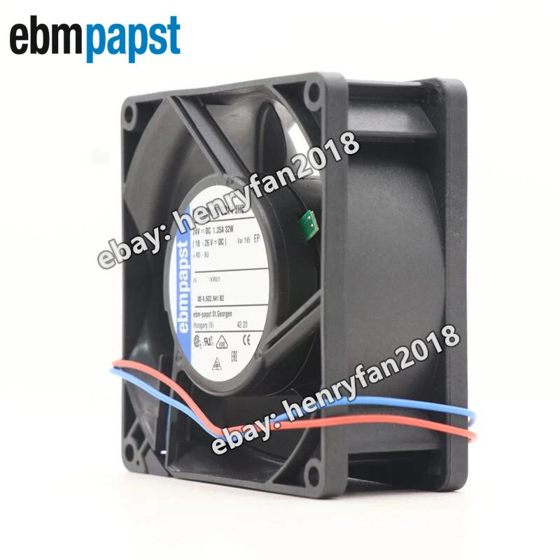 3214JH3 DC 24V Ebmpapst Fan 1.35A 32W 92*92*38MM 2wires Inverter Axial Fans