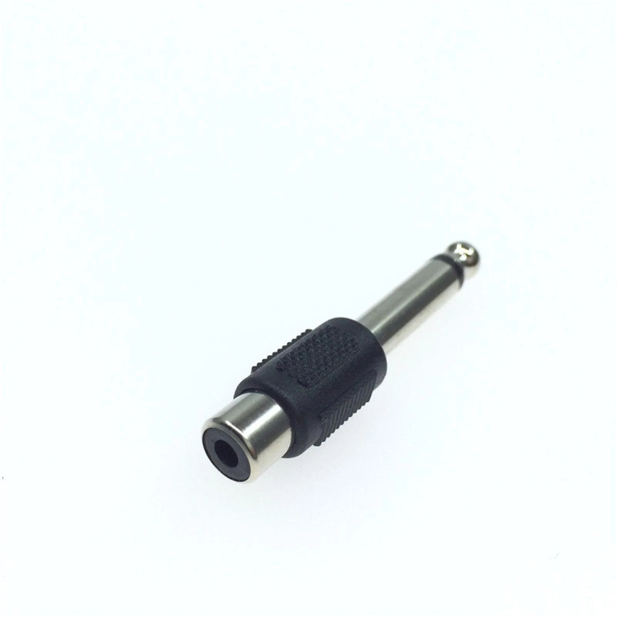 10PCS RCA Female Jack To 6.3mm Male Mono Plug Audio Adapter Connector