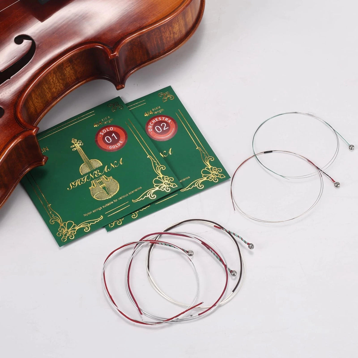 Violin Strings 4/4 Full Set, Silver
