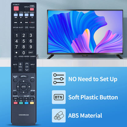 GA935WJSA Remote Control For Sharp AQUOS TV LC-70LE734U LC-40LE830U