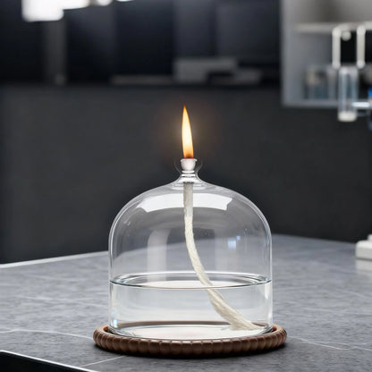 5PCS Oil Lamp Wicks with Glass Tube Holder - Wick White 1