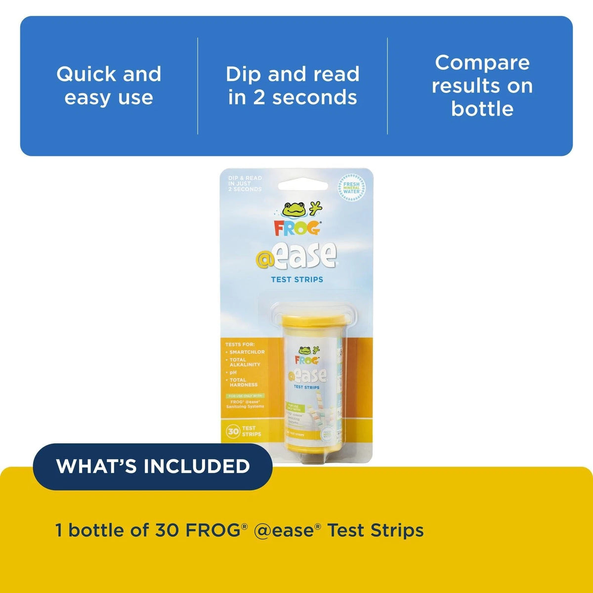 FROG @Ease Test Strips for Hot Tubs and Swim Spas - Strip with Out...