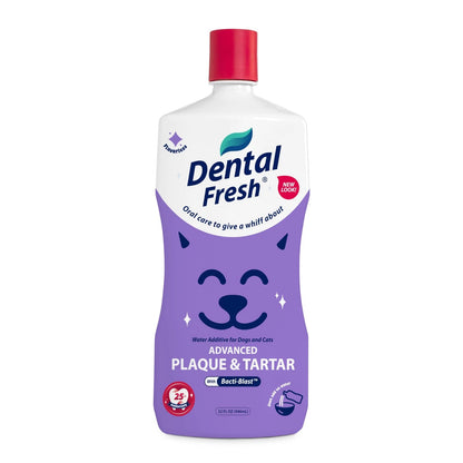 Veterinary Formula Dental Fresh Water Additive for Dogs 32 Fl Oz (Pack of 1)