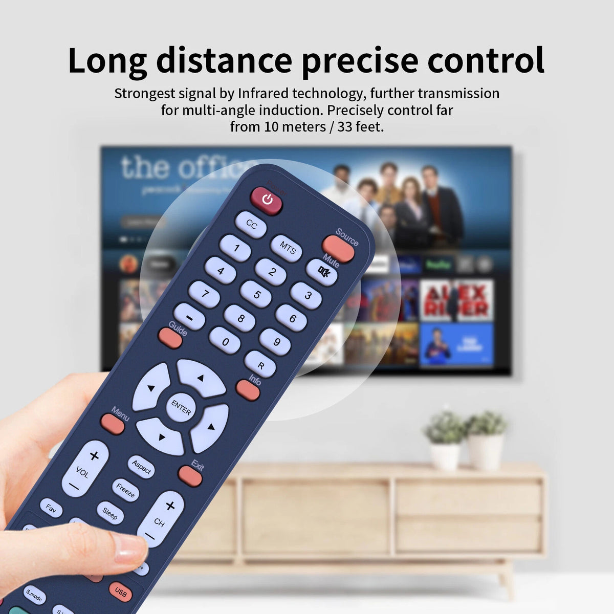 142021270019C Remote Control For Sceptre TV X325BV-FHDU X325BV-FHD E328BV-HDH