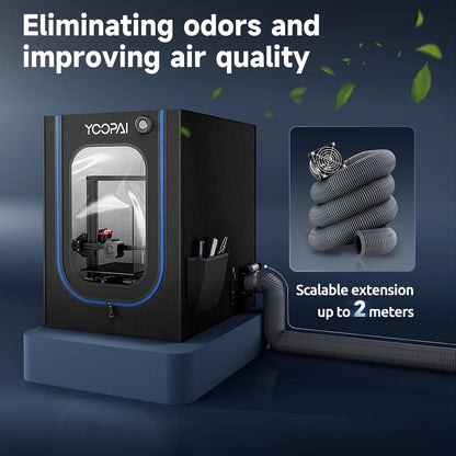 3D Printer Enclosure with Ventilation 3-Medium Kit, Black