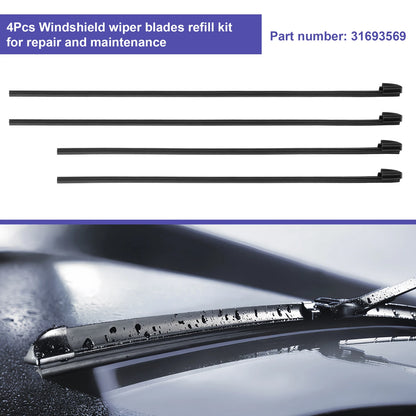 4PCS Front Wiper Blades For Volvo S60 V60 2019-2025 31693569