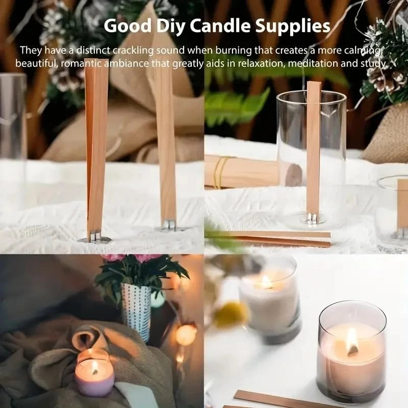 BlingFun Candle Making Supplies Kit - Natural Cotton & Pack of 6, Beige