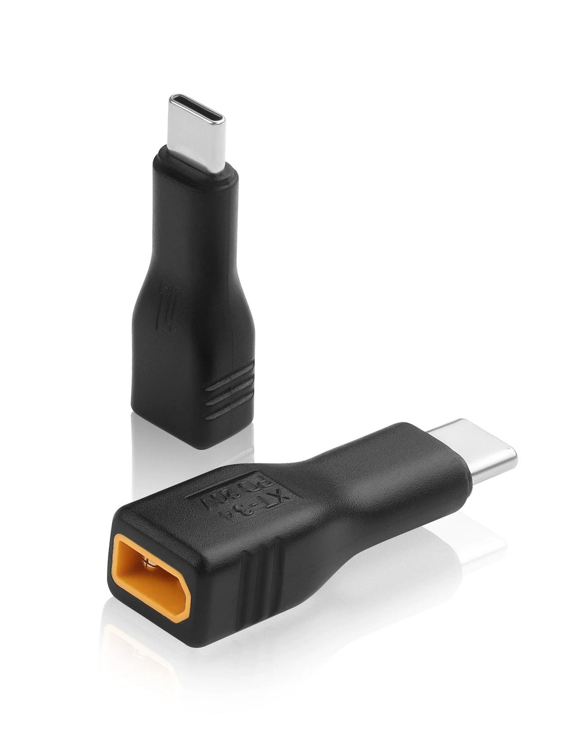 CERRXIAN USB C to XT30 Adapter, Type-C Male Input Output black
