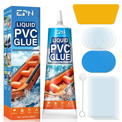 EPN Air Mattress Patch Kit, Waterproof Vinyl Pool Liner Repair Kit for Clear