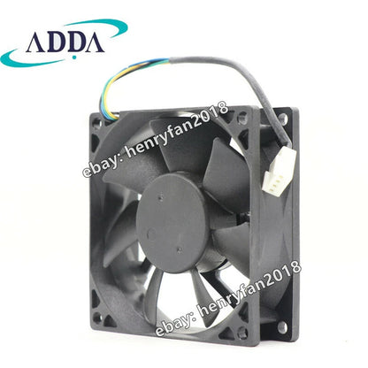 ADDA AD0812UX-A7BGL Case Fan DC 12V 0.33A 80*80*25MM 4-wires Axial Cooling Fan