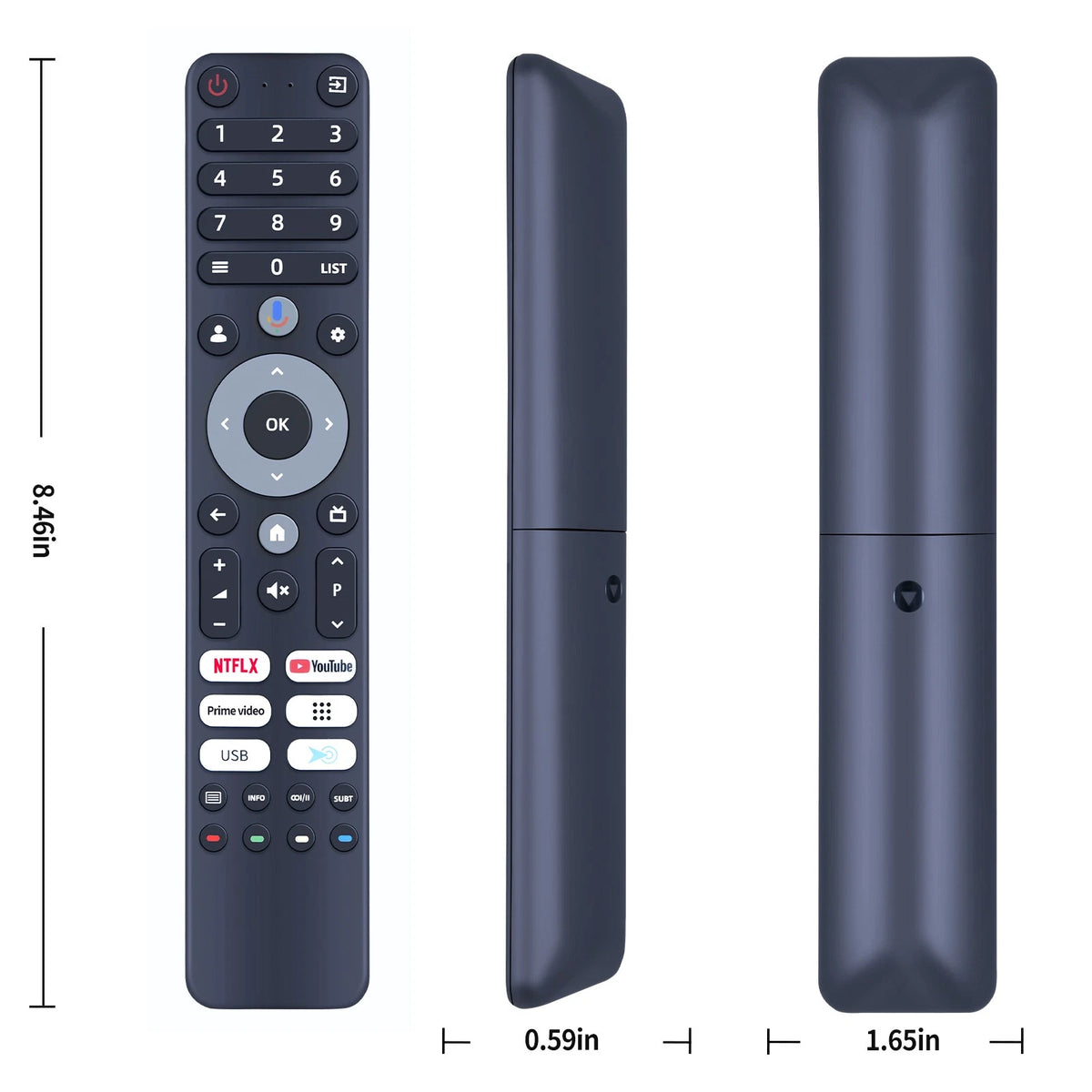 Remote Control For CHIQ Android TV With Google Assistant