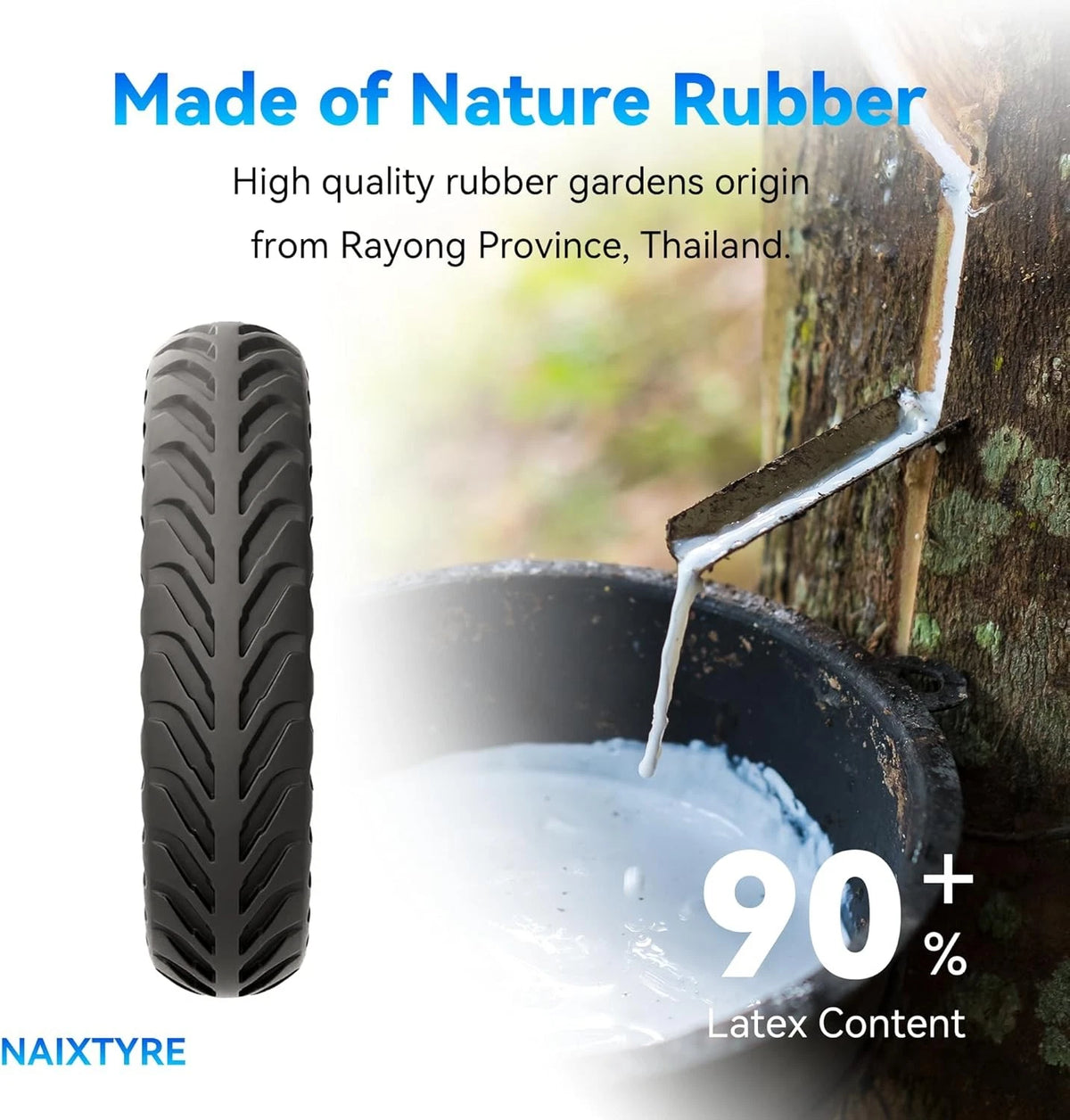 8.5x2 '' inch solid tires for electric scooters. This tire is 8.5Inches