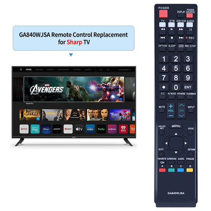 GA840WJSA Remote Control For Sharp TV LC-40LE810UN LC-46LE810UN LC-52LE810UN