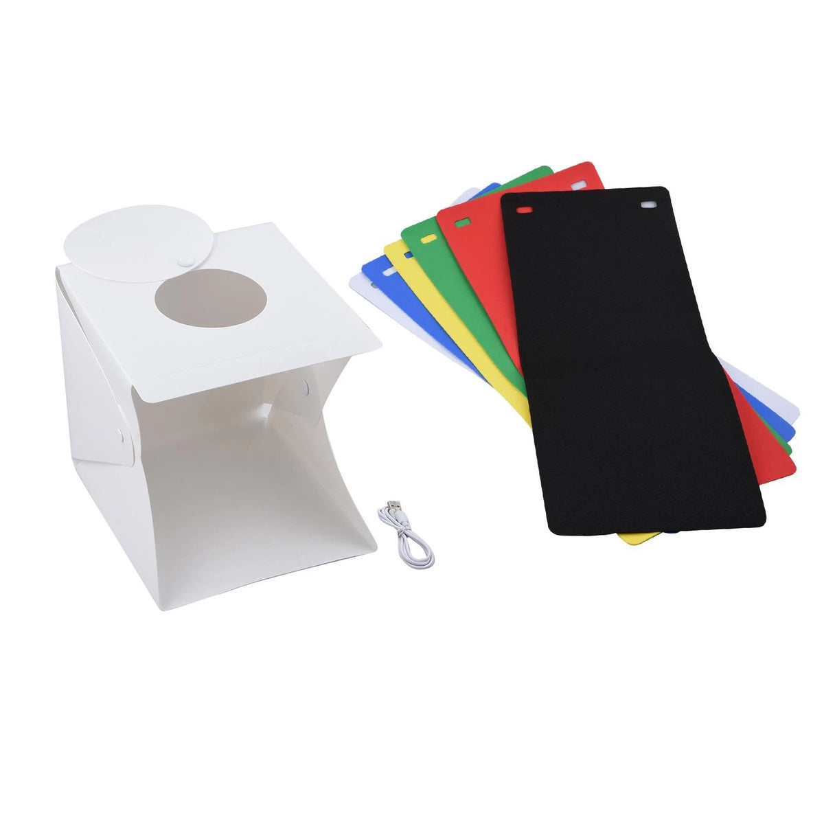 9" White Portable Small LED Photography Studio Soft Box Studio Take Pictures