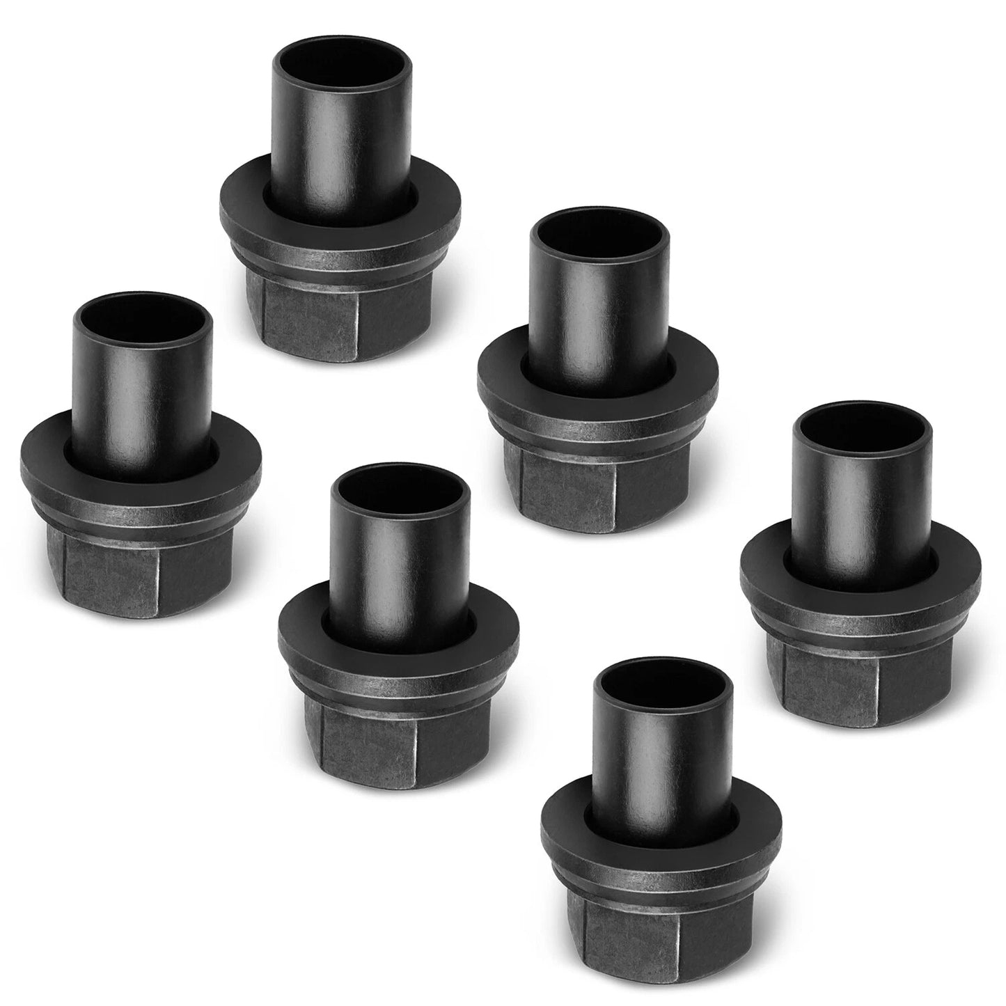 Two Piece 28mm Sleeve Flanged M22x1.5 Wheel Nuts 33mm Hex Hub Pilot/Unimount