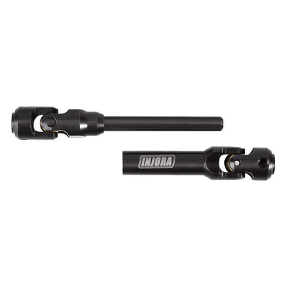 INJORA Steel Heavy-Duty Drive Shaft for 1/10 RC Car Crawler 94-119mm, Black