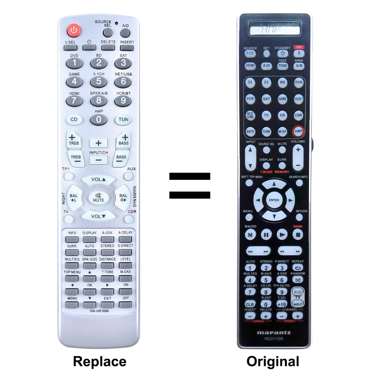 RC011SR Replacement Remote Control For Marantz AV Receiver SR7008 SR6500