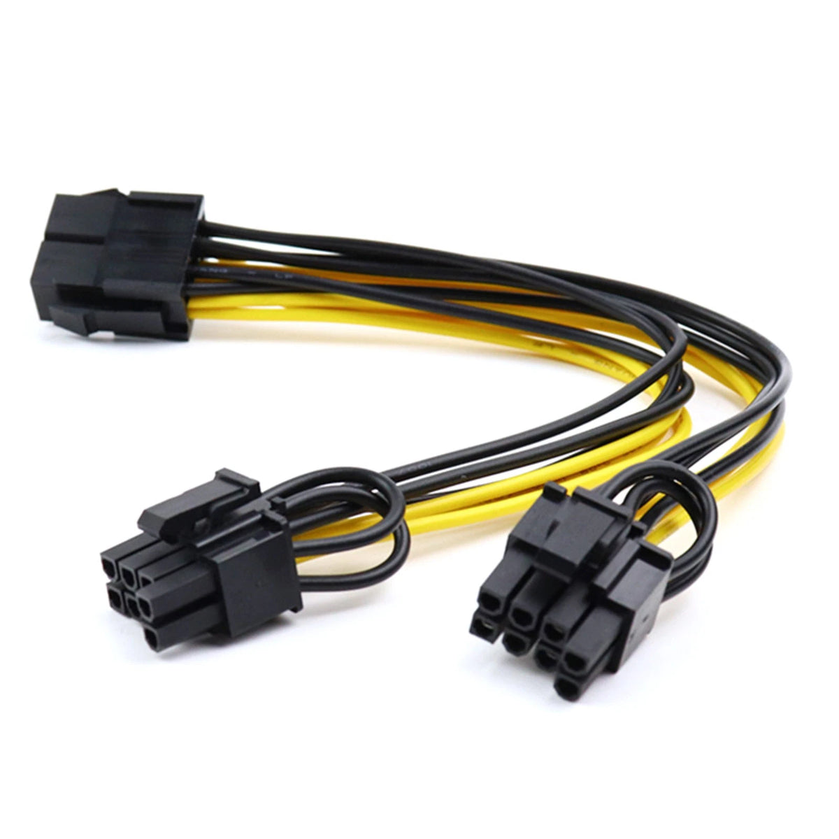 For Video Card 6 Pin Female to Dual PCI-E 8 Pin Adapter Cable Replacement