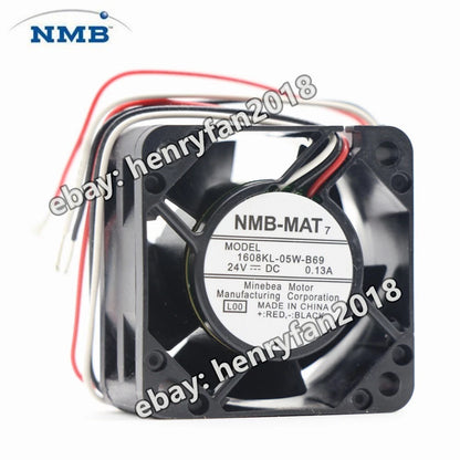 NMB 1608KL-05W-B69 DC 24V 0.13A 40*40*20MM For Fanuc Cooling Fan A90L-0001-0507