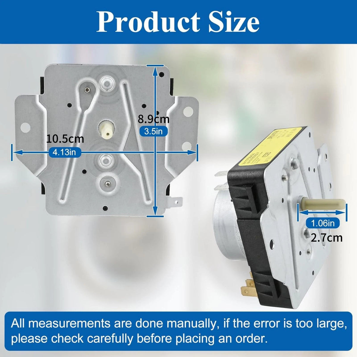 W10185992 Dryer Timer Easy Installation Fits 50+ Models Metal+Plastic