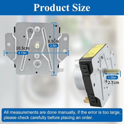 W10185992 Dryer Timer Easy Installation Fits 50+ Models Metal+Plastic