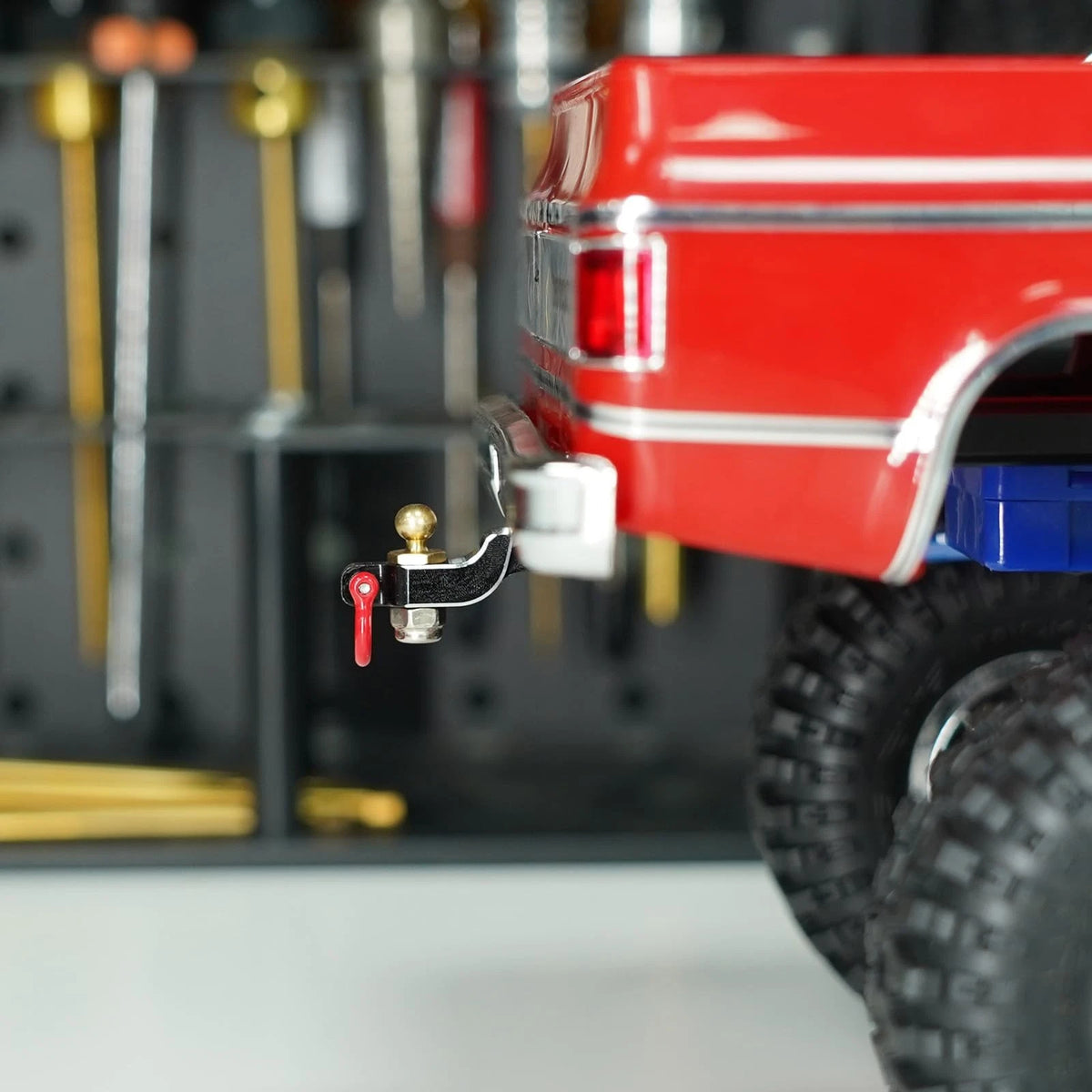 INJORA 3g Drop Hitch Receiver CNC Aluminum for 1/18 RC Crawler Small