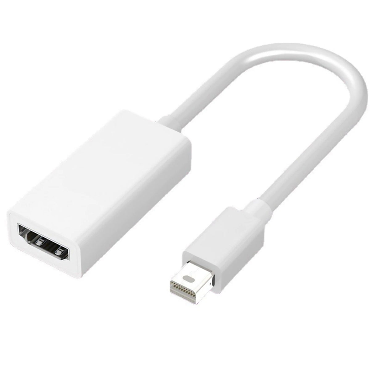 2Pcs Mini DP Thunderbolt To HDMI Cable Converter 4K For MacBook Surface Mac iMac